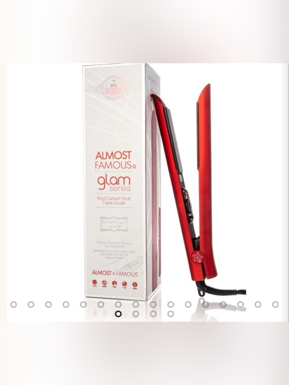 Glam Series 1.25" Flat Iron with Luxe Gem Infused Plates